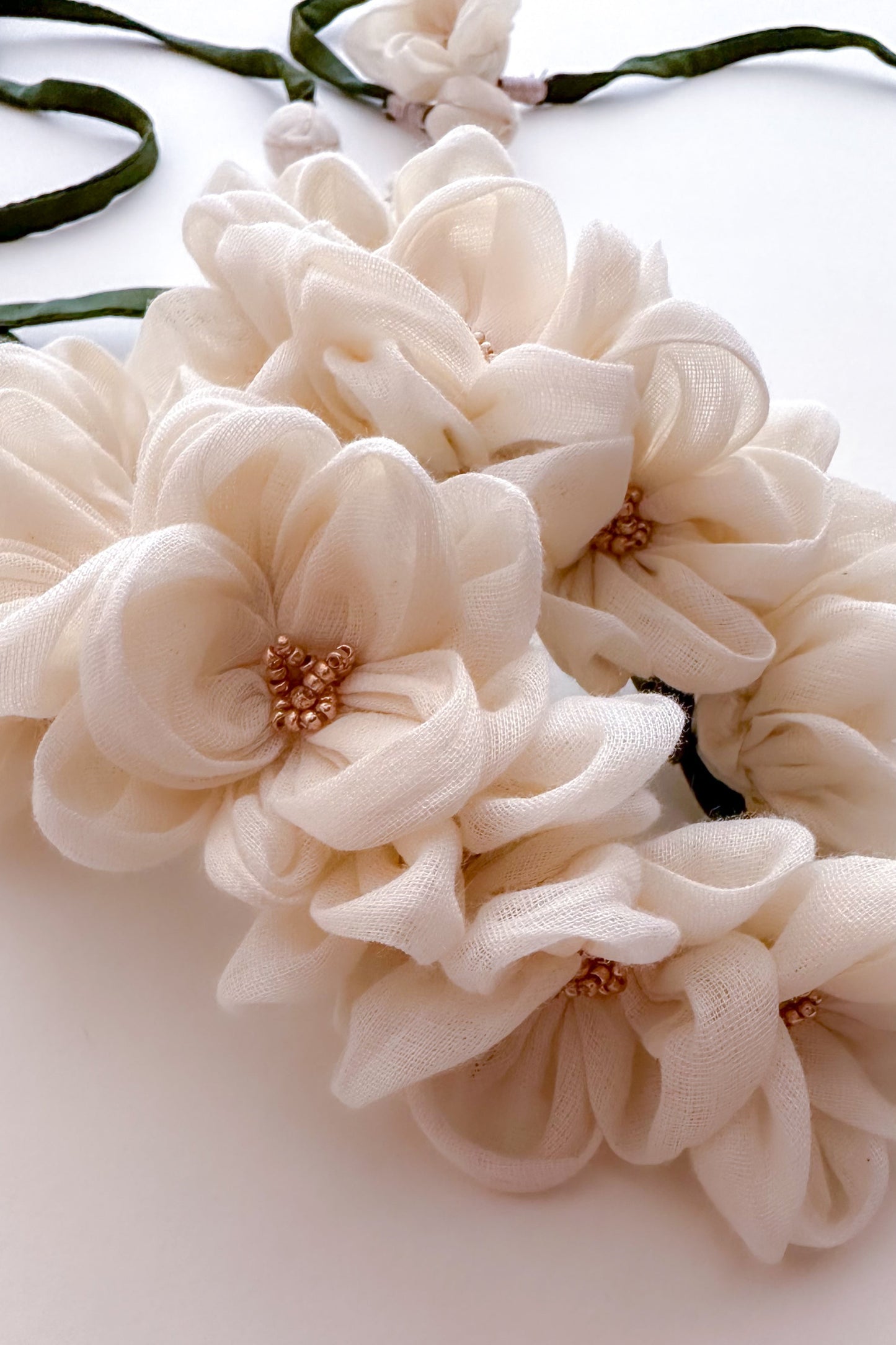 hair wreath, floral accessories, gajra, flower hair tie