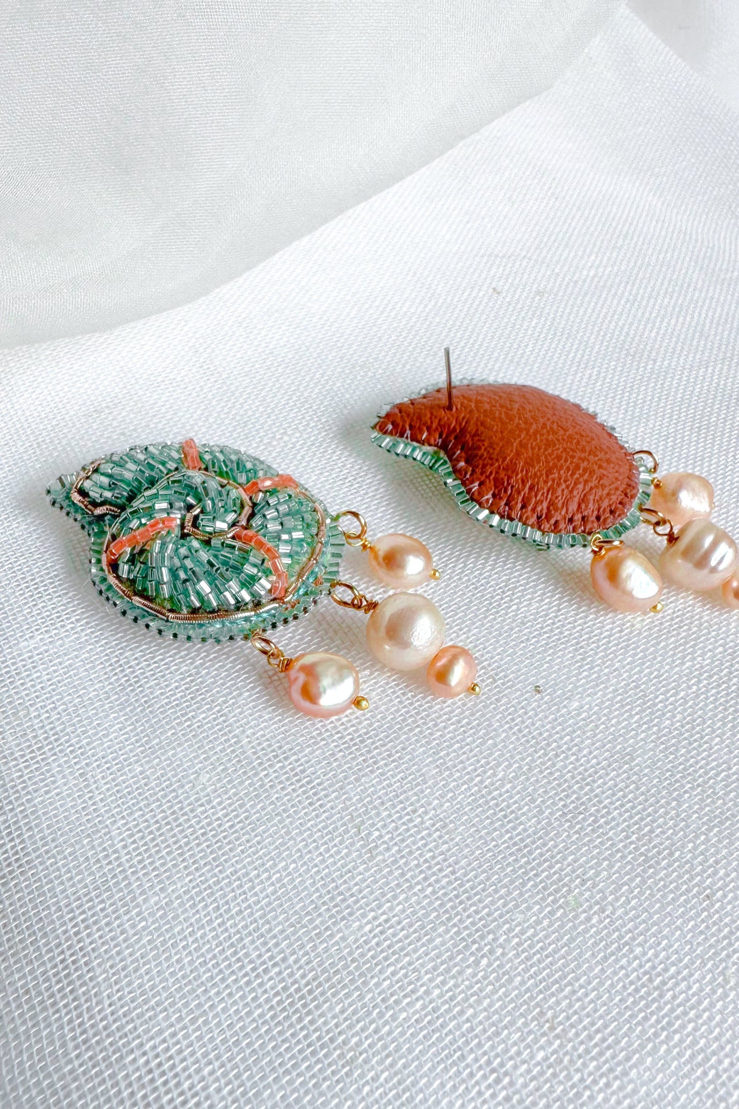 Beaded Shell Earring