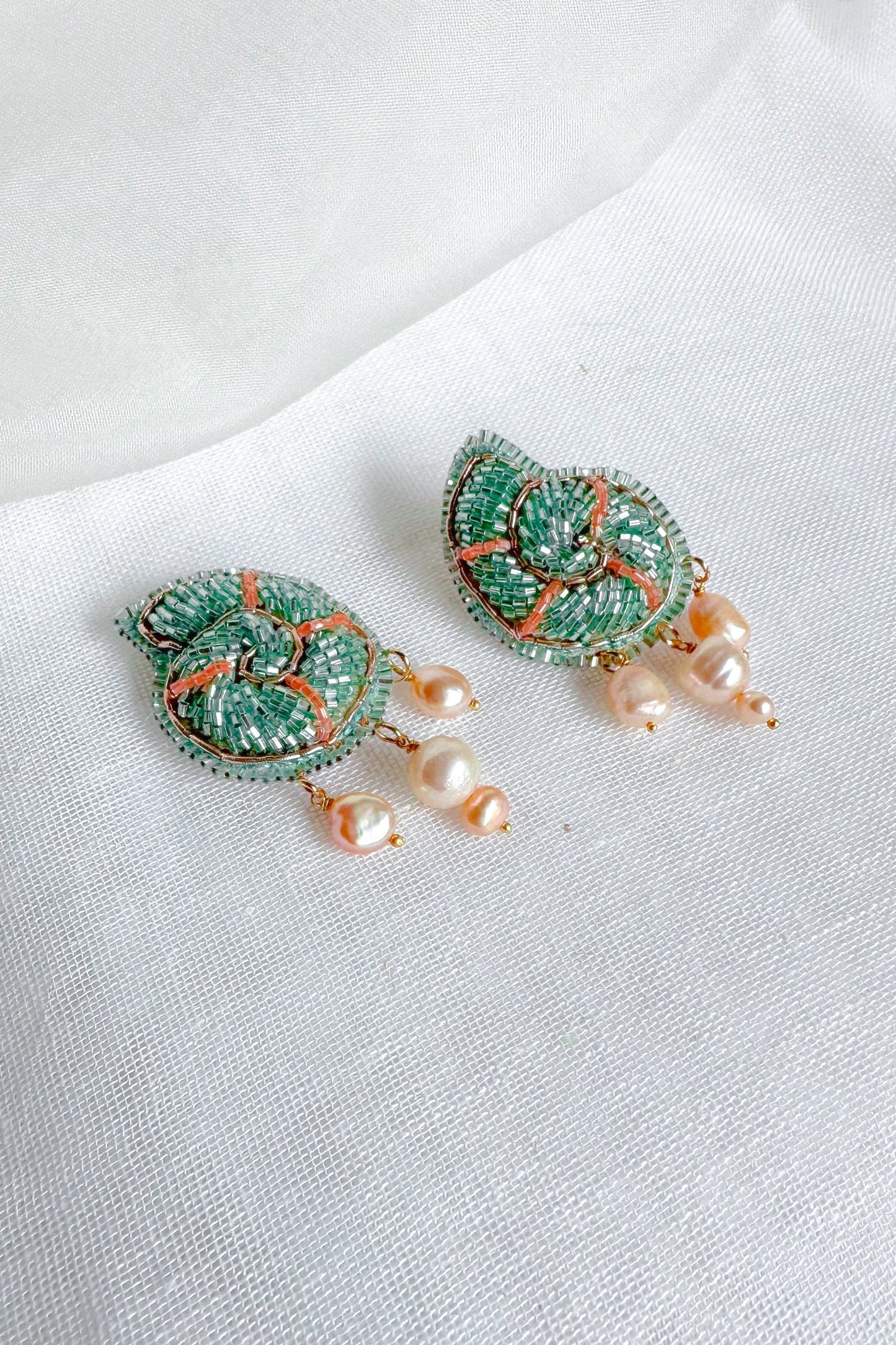 Beaded Shell Earring