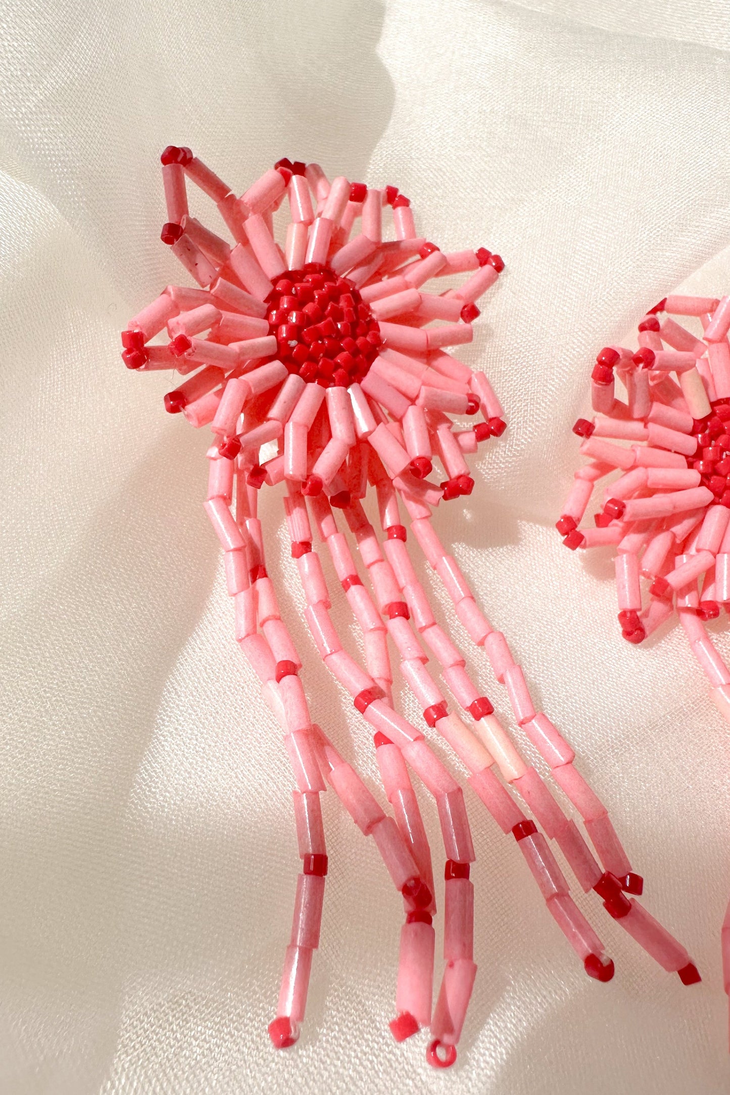 Bloom Earrings-Red