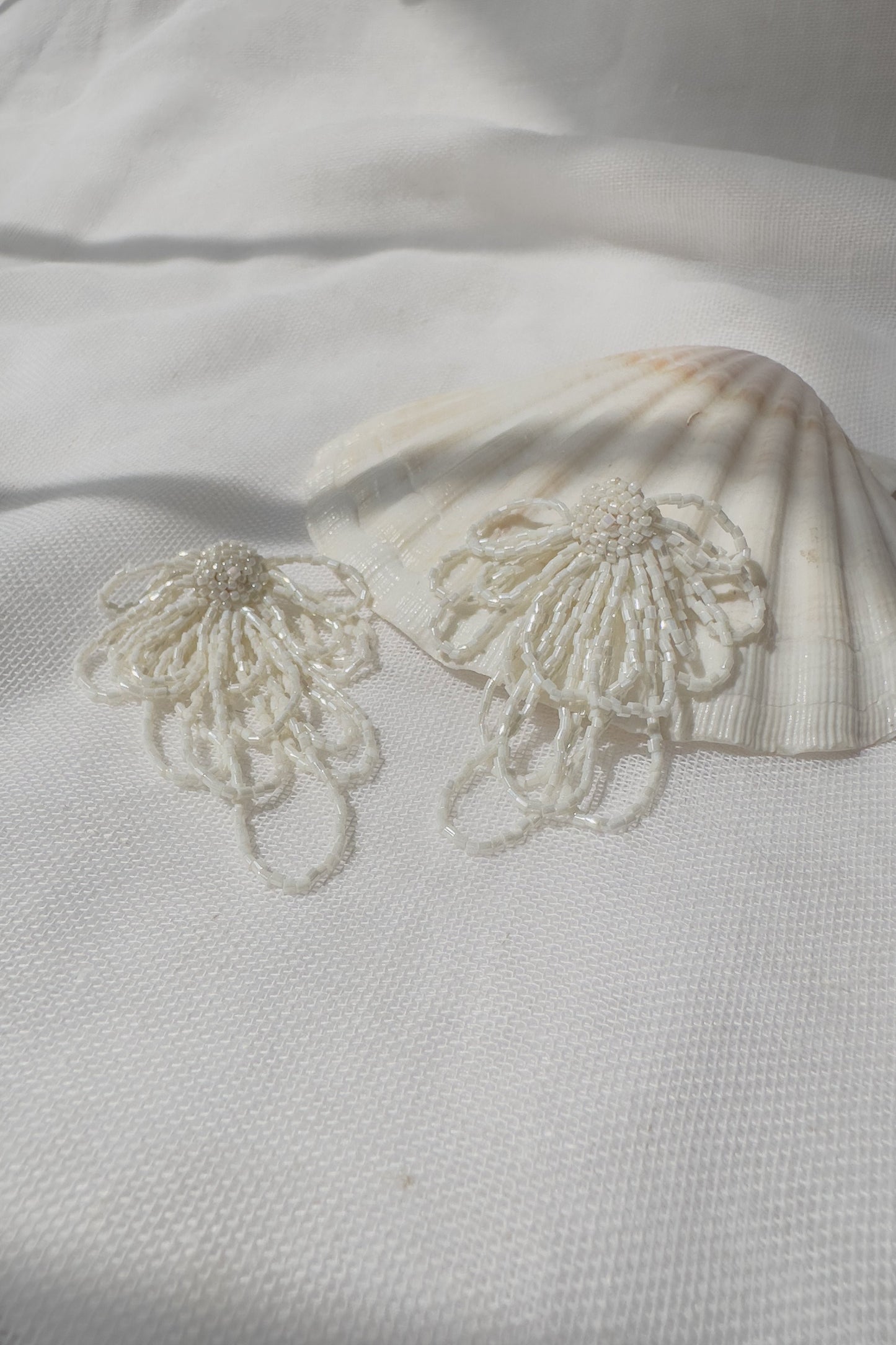Starlet Fringe Earrings- Ivory