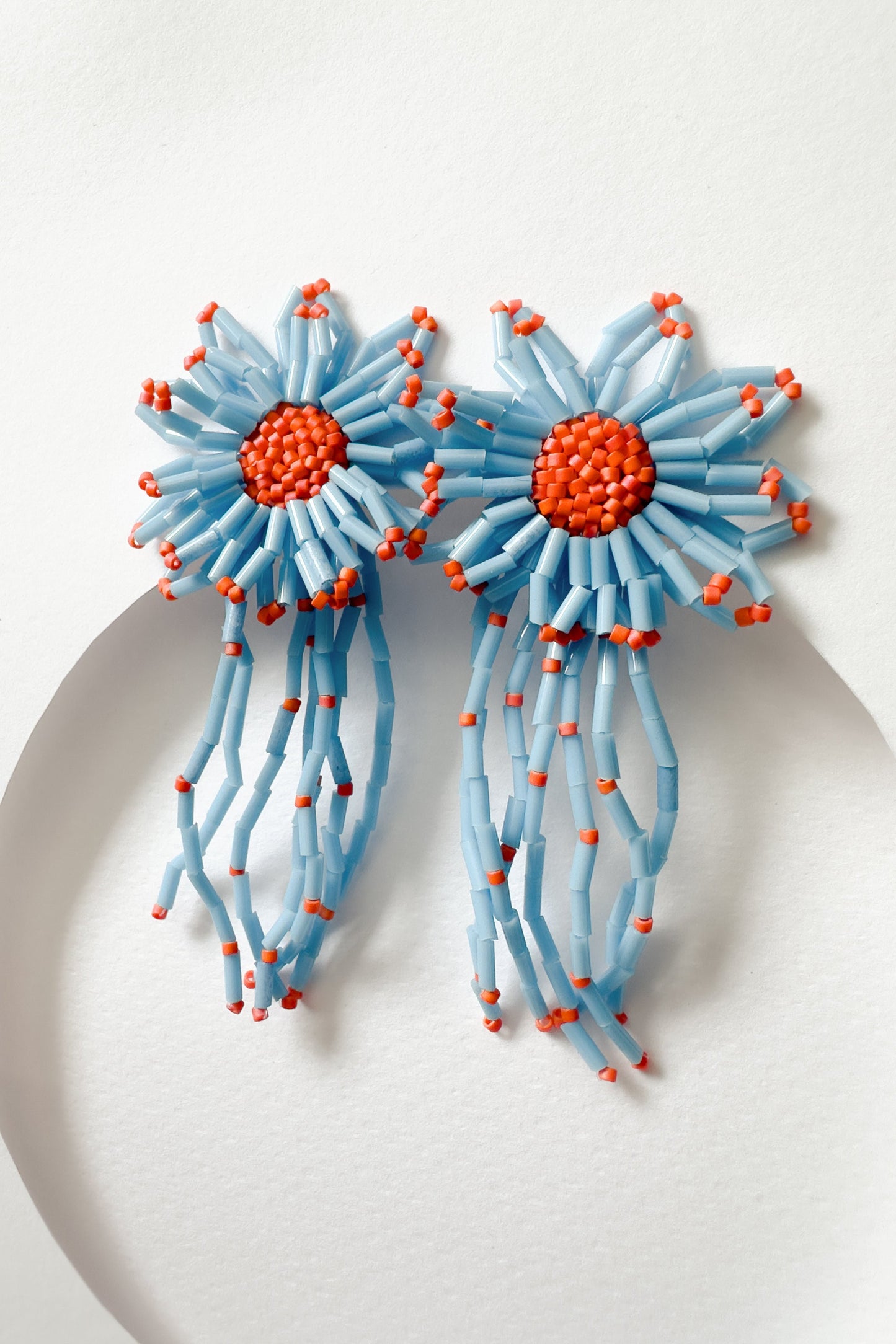 Bloom Earring-Blue