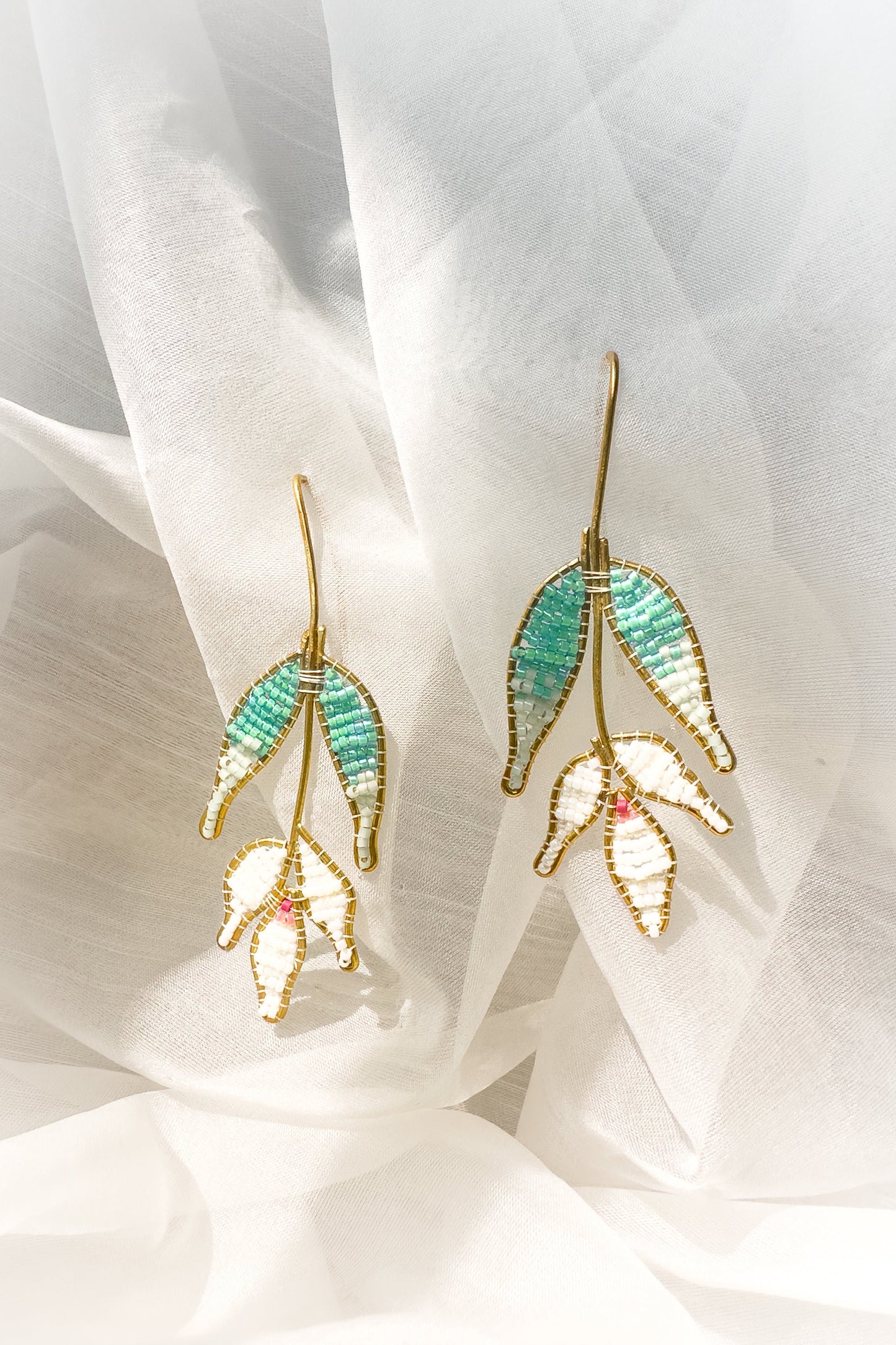 Beaded Tulip Earring