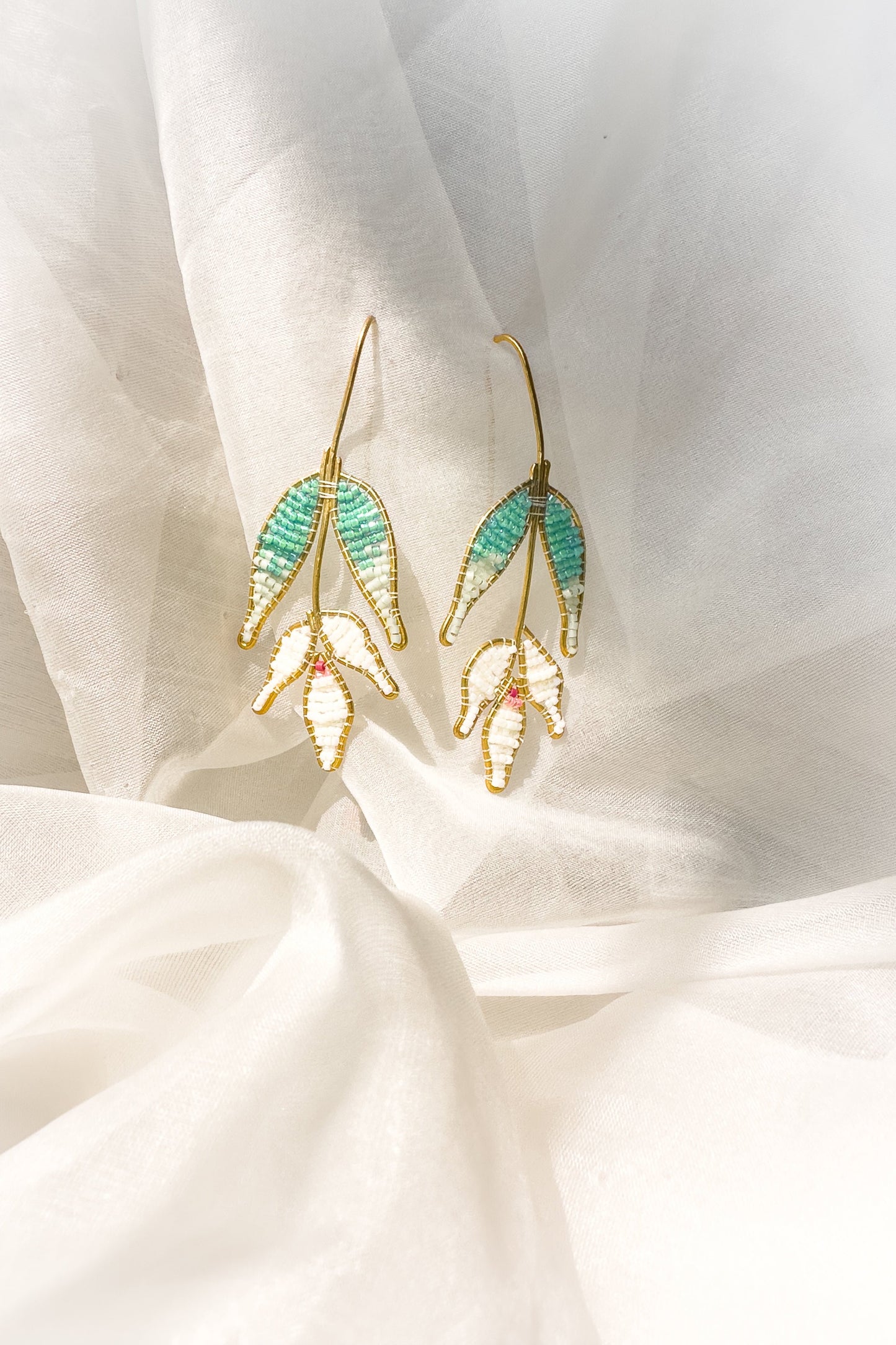 Beaded Tulip Earring