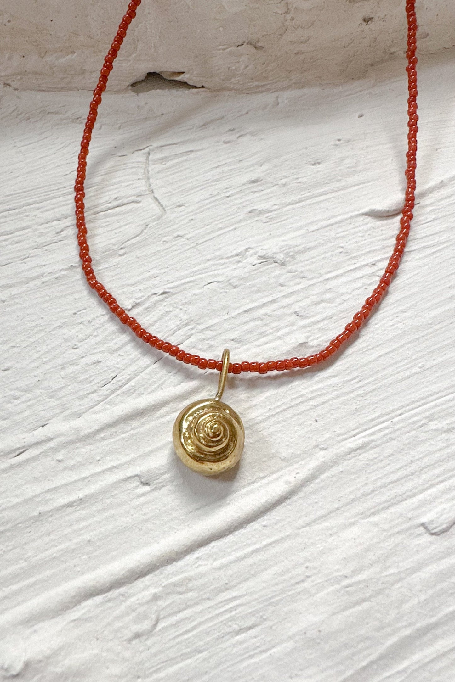 Seed bead Choker- Rust