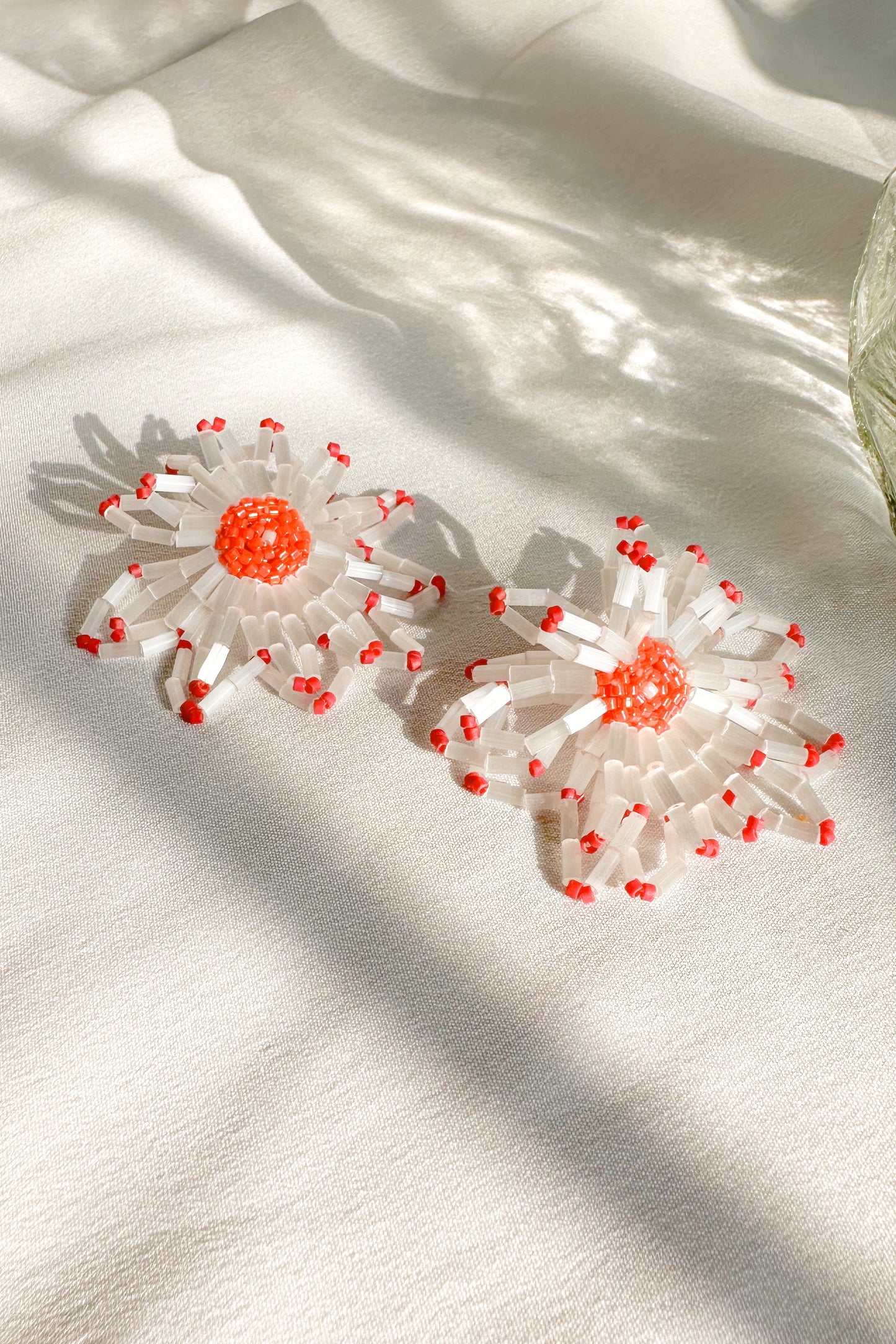 Beaded Flower Earrings