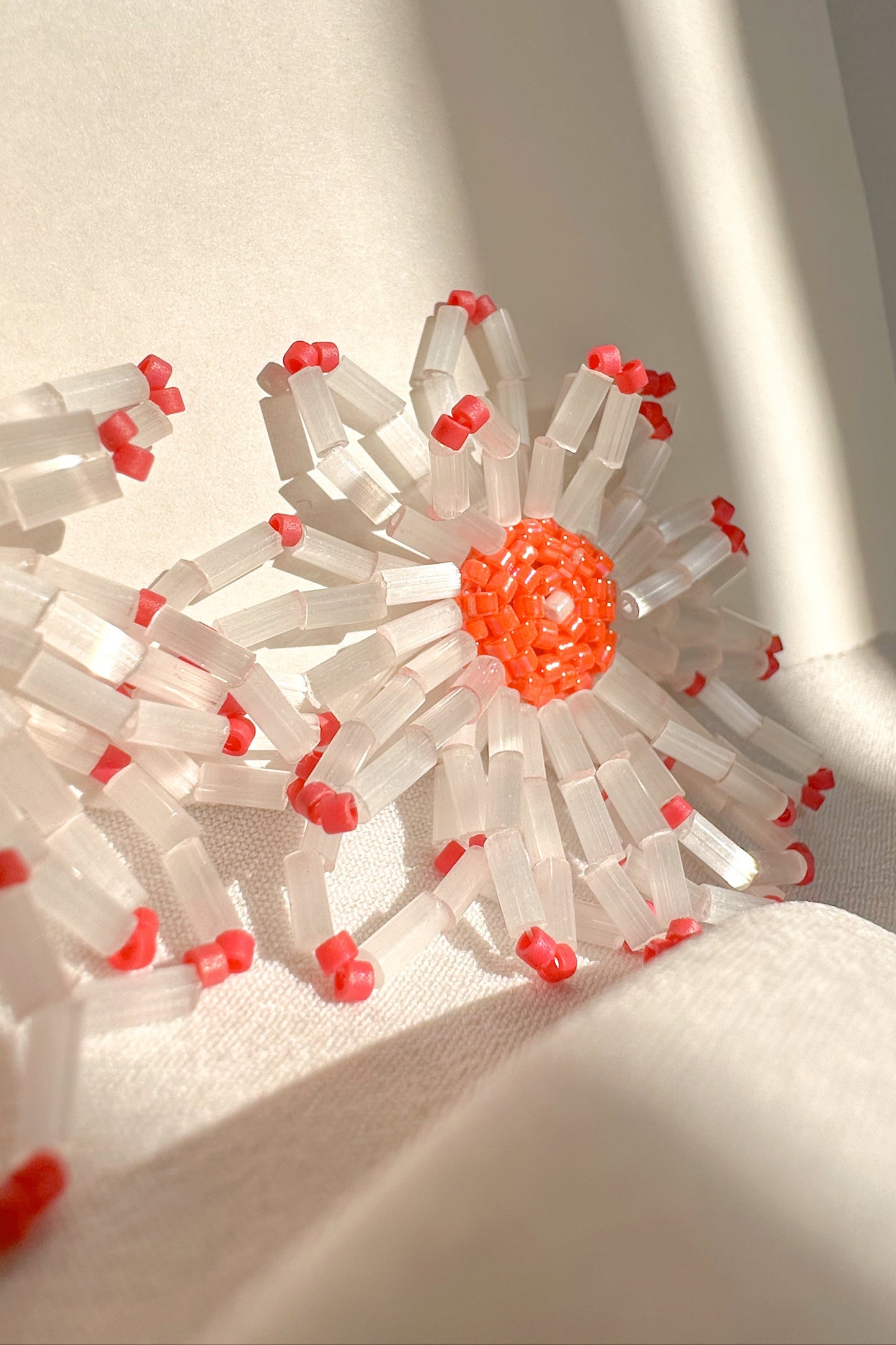 Beaded Flower Earrings