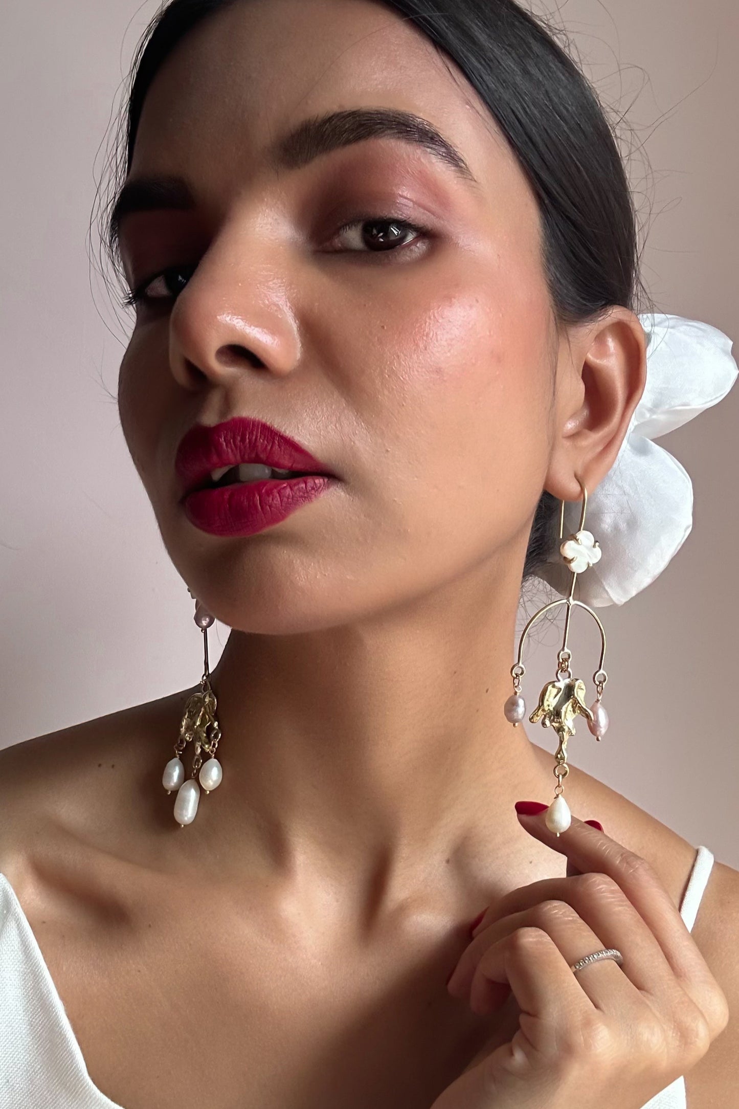 Molten Heart Balance Earring