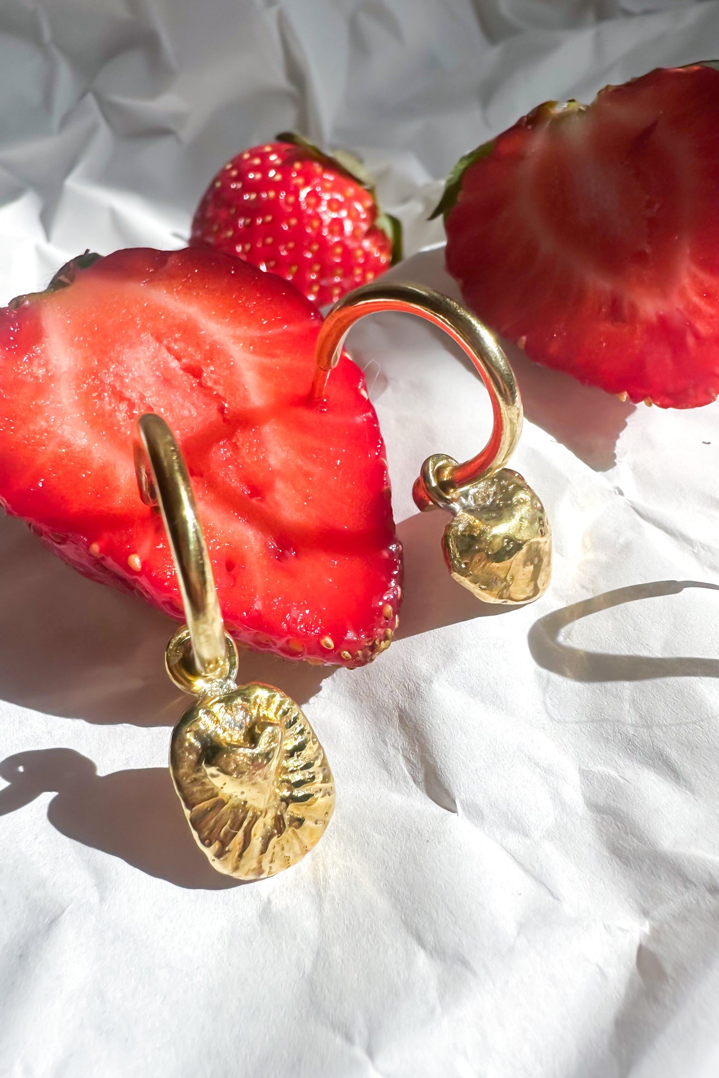 Heart Charm Hoops