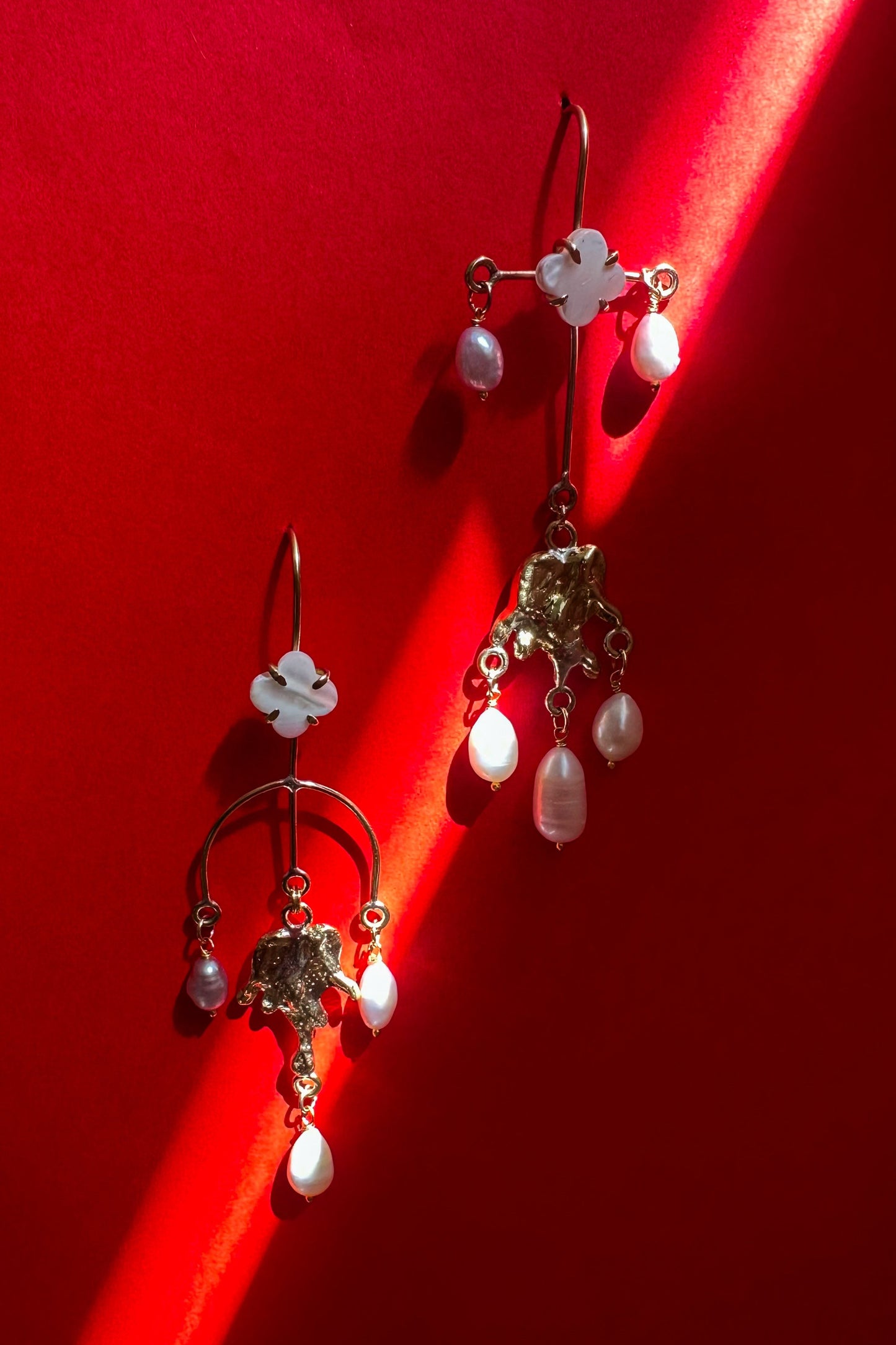 Molten Heart Balance Earring
