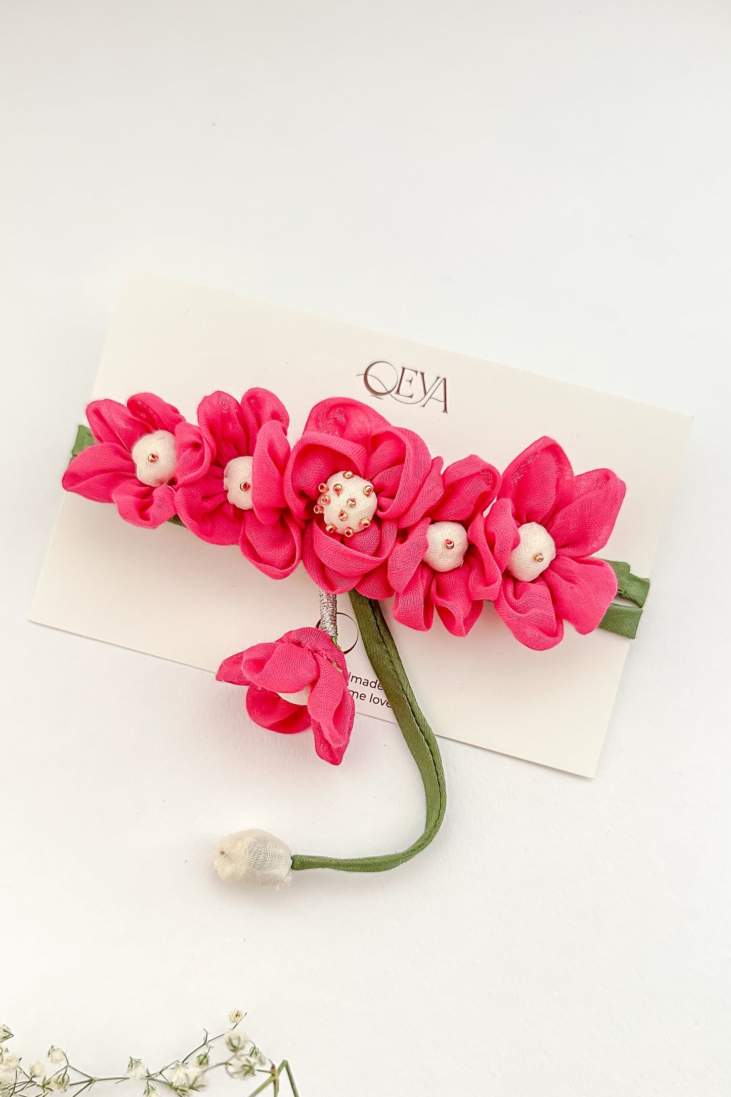 Gajra, Flower hair accessories, Flower hair Tie