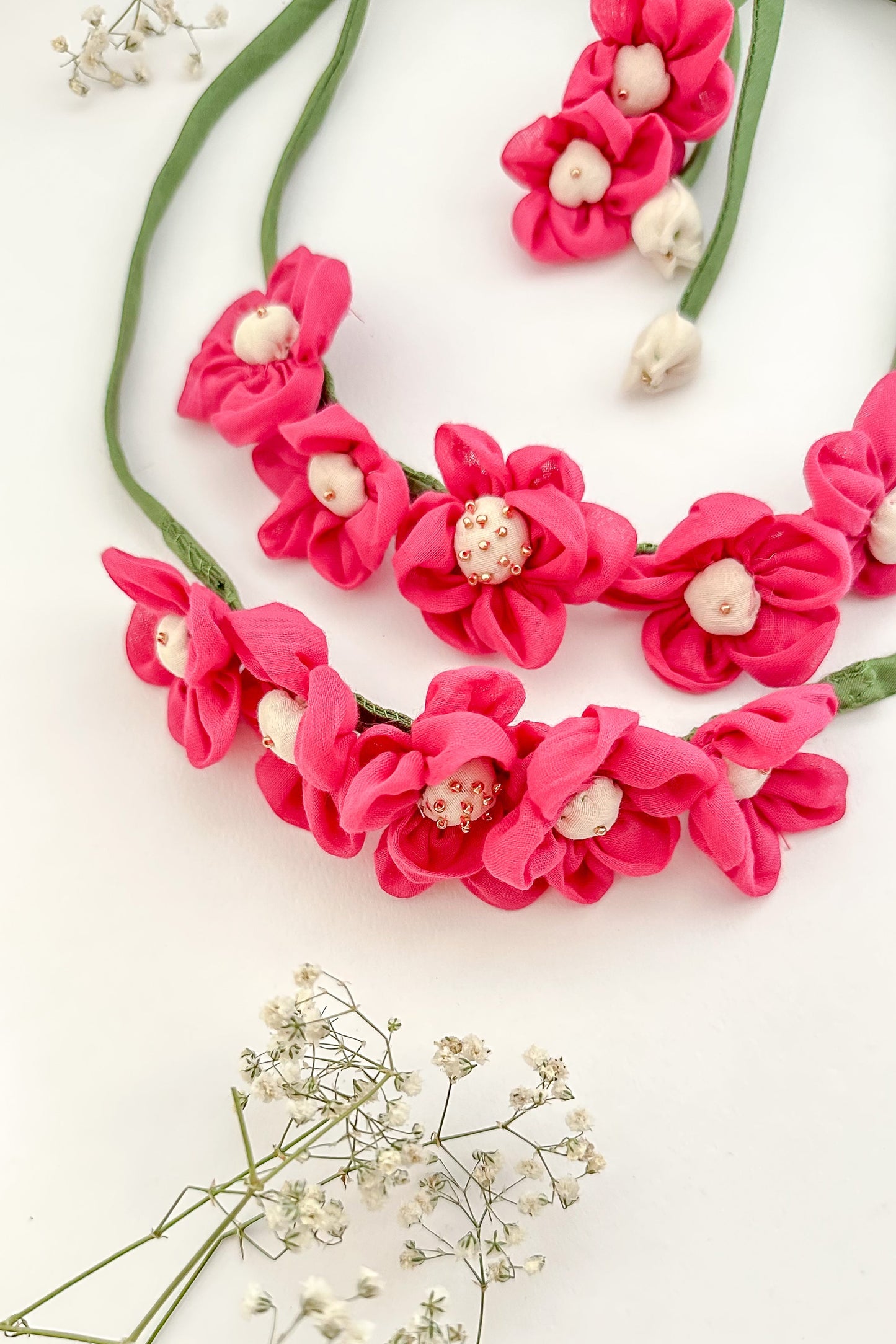 Gajra, Flower hair accessories, Flower hair Tie