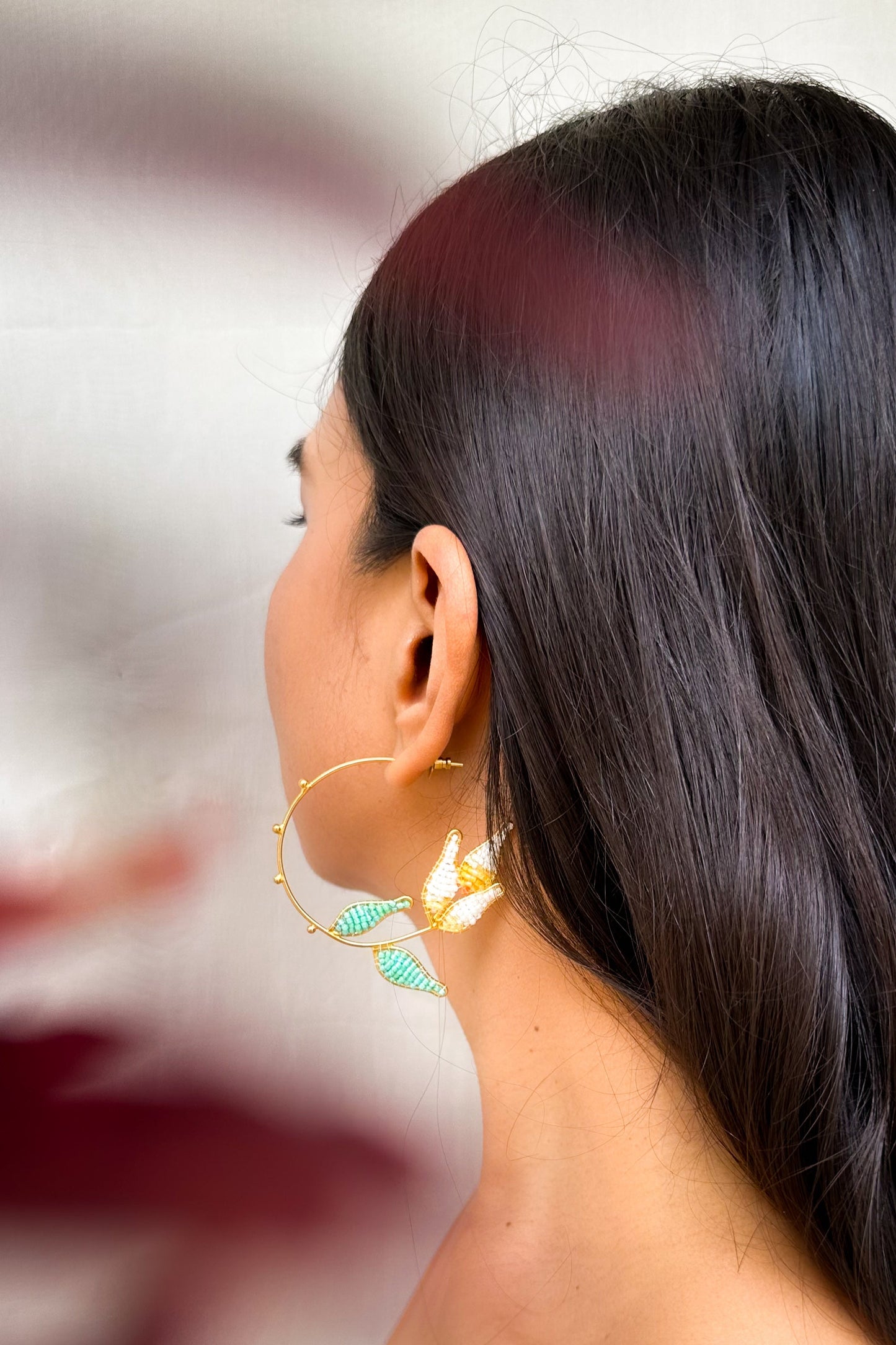 Tulip Hoop Earrings
