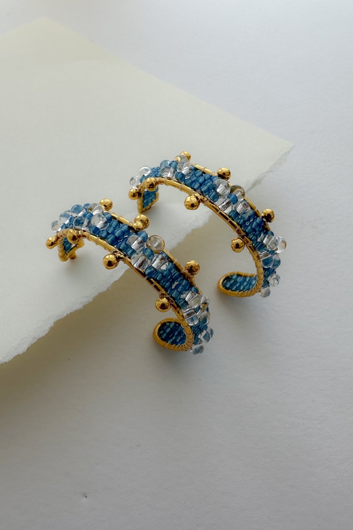 Beaded Hoops