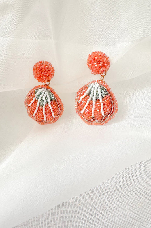 Peach Shell Earring