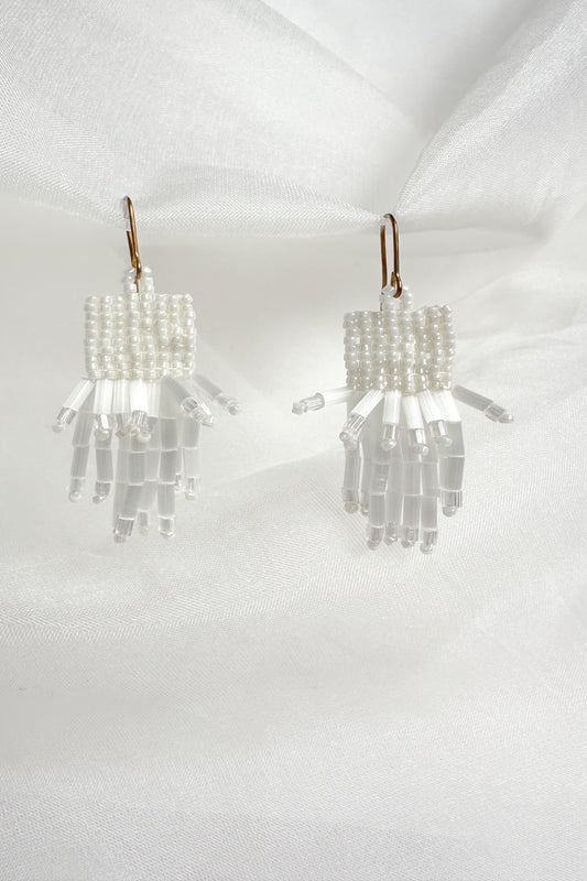 Ivory Fringe earring