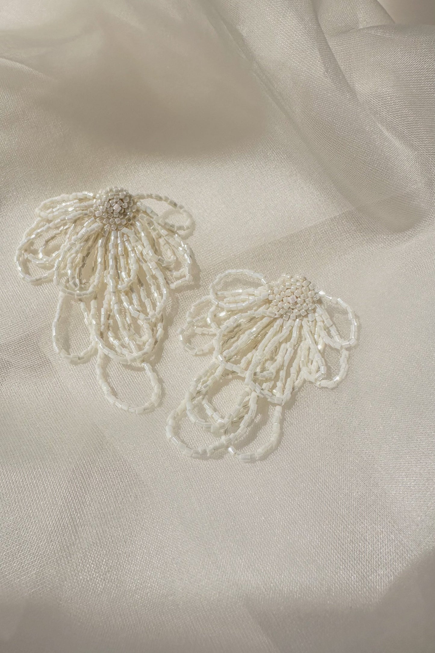 Starlet Fringe Earrings- Ivory