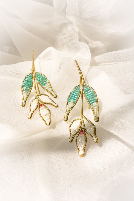 Beaded Tulip Earring