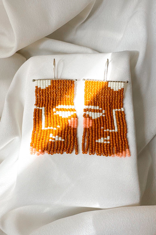 Two Face Fringe Earring 001