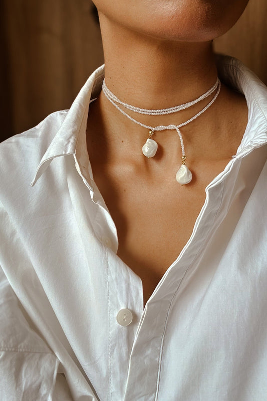 Infinity Beaded Necklace