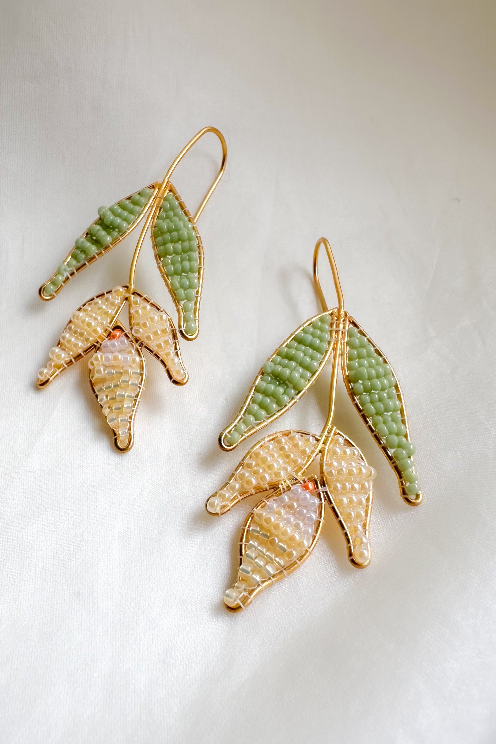 Banana Yellow Tulip earring