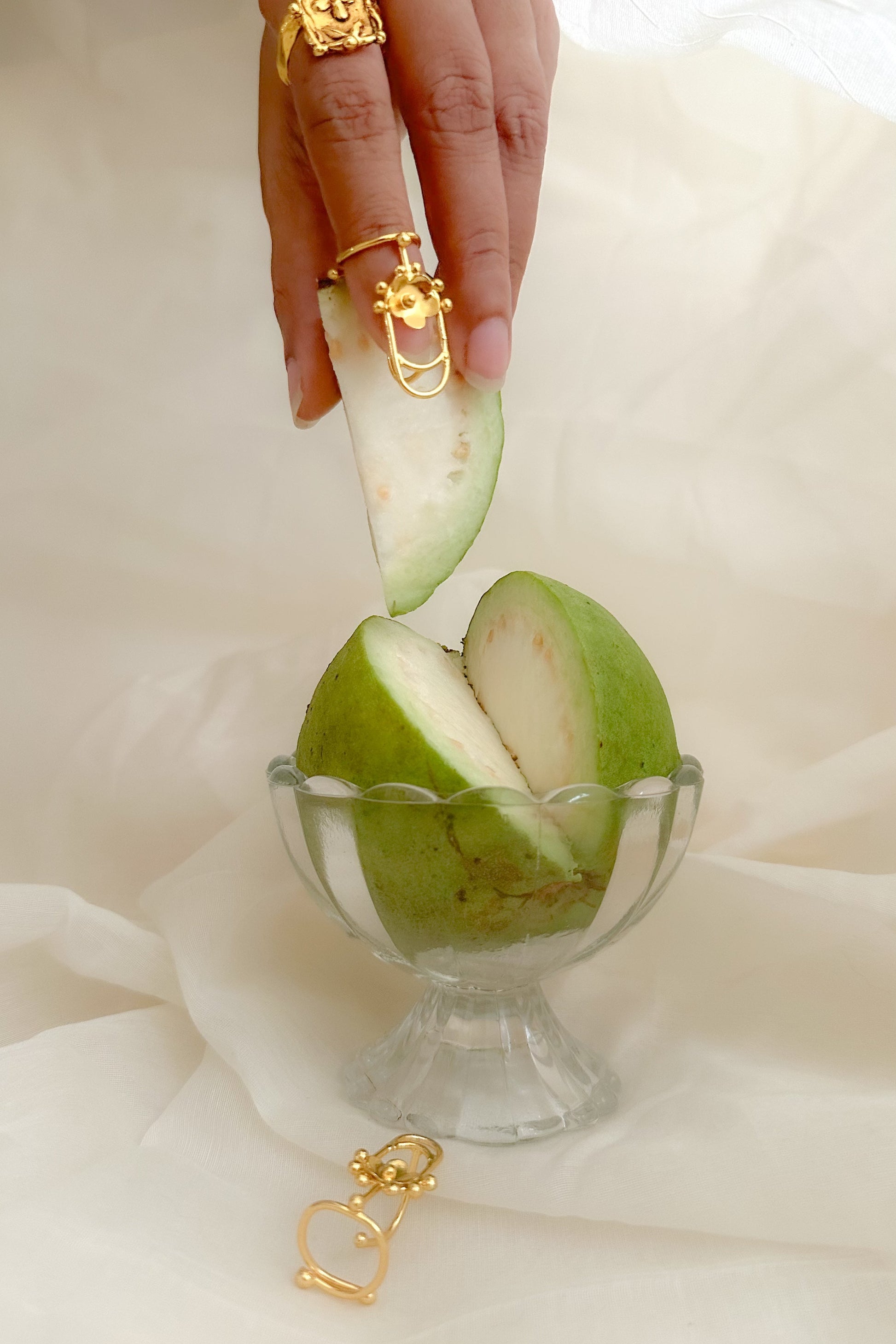nail ring gold, statement gold ring, sculptural ring design, modern indian jewellery, adjustable nail ring, minimal gold ring, contemporary statement ring, designer gold plated ring India