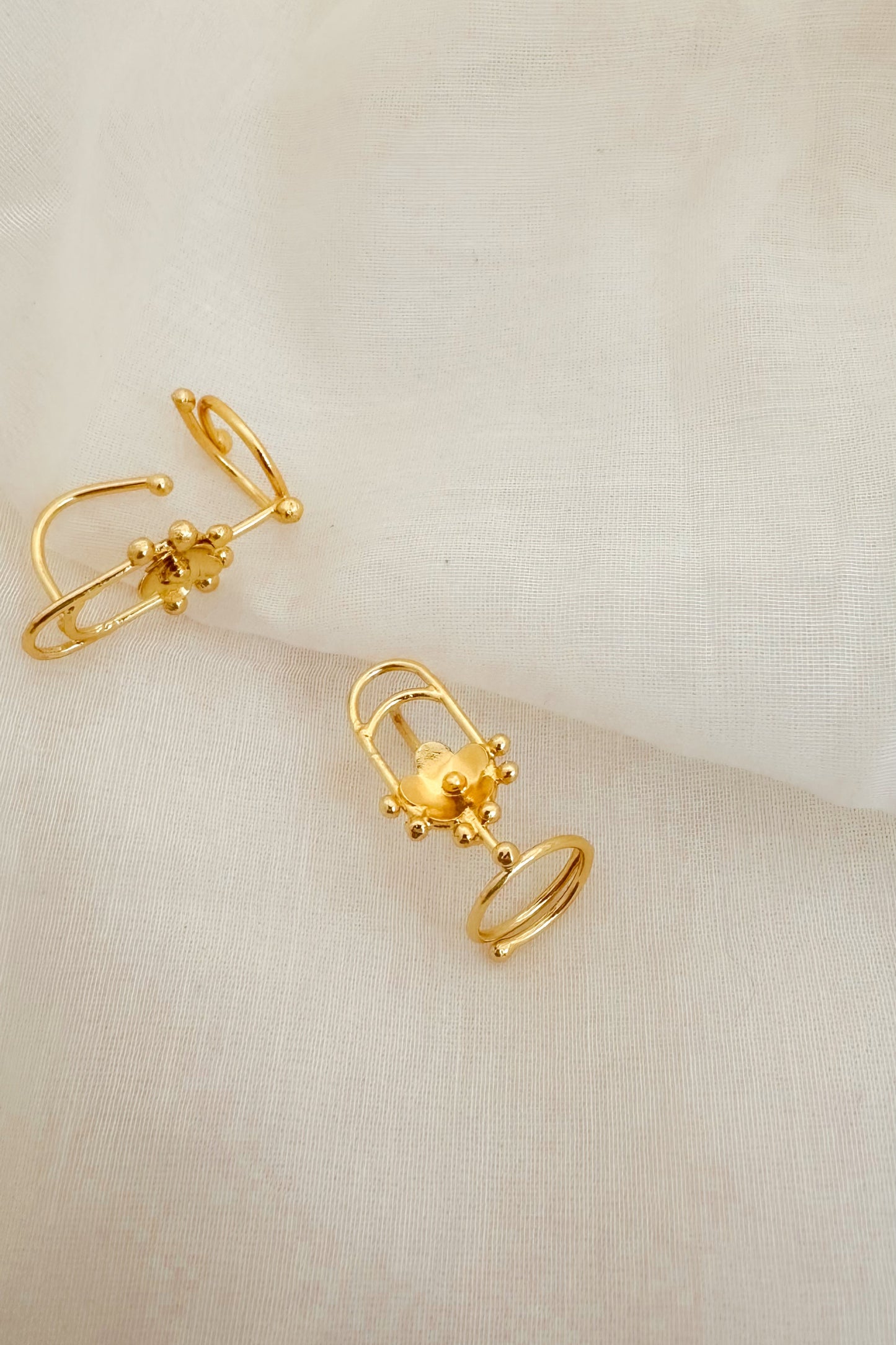 nail ring gold, statement gold ring, sculptural ring design, modern indian jewellery, adjustable nail ring, minimal gold ring, contemporary statement ring, designer gold plated ring India