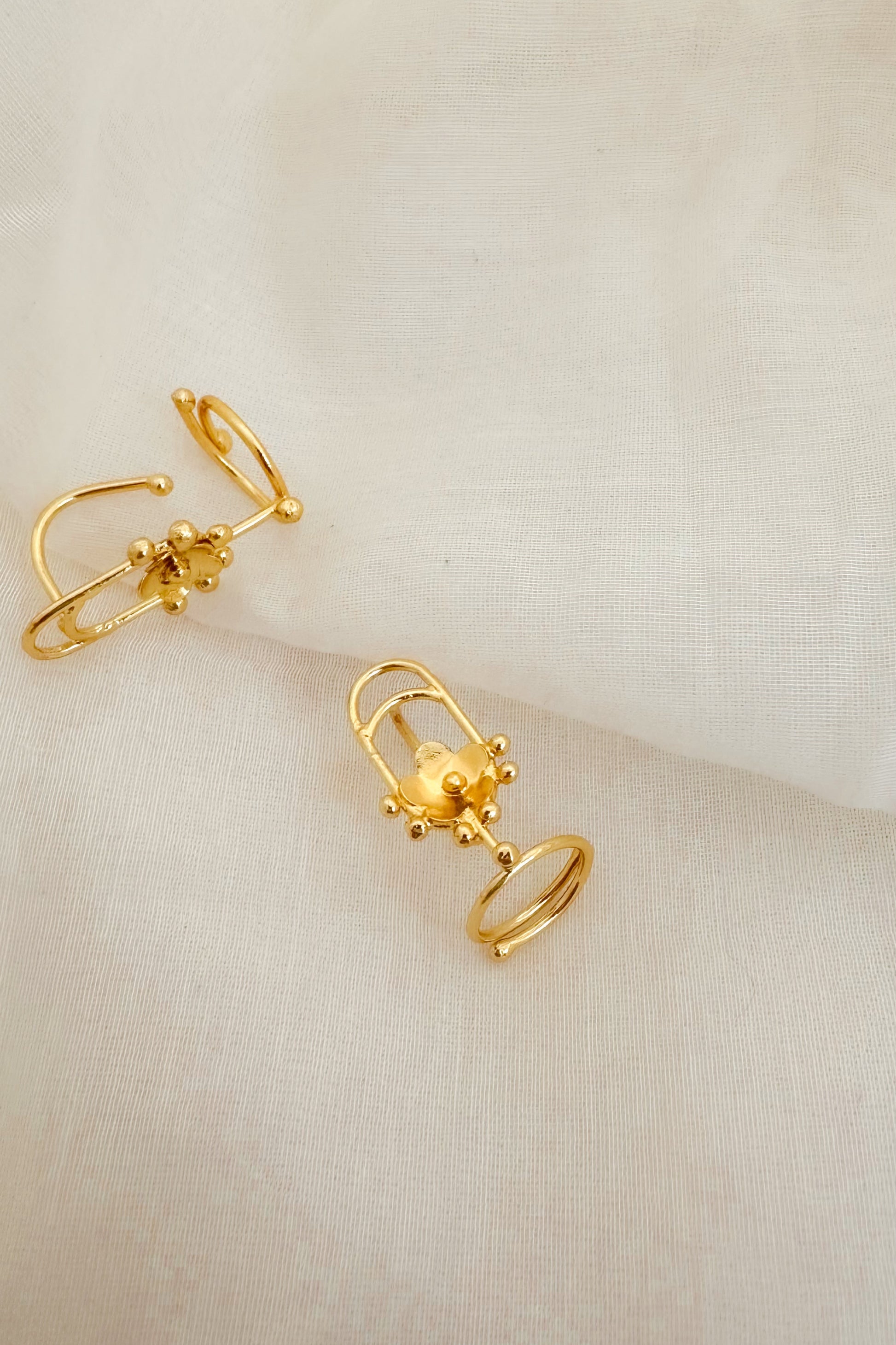 nail ring gold, statement gold ring, sculptural ring design, modern indian jewellery, adjustable nail ring, minimal gold ring, contemporary statement ring, designer gold plated ring India