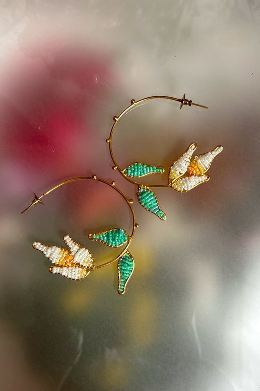 Tulip Hoop Earrings